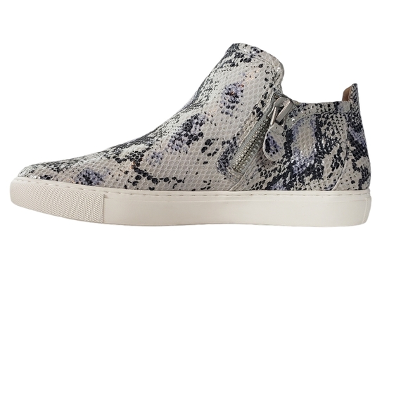 Kenneth Cole Gentle Souls Leather Snake Print Hi Top Fashion Sneakers Size 7.5M - Picture 5 of 9